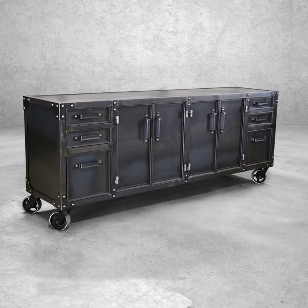 Centec XL Storage Cabinet | Modern Industrial Furniture File Cabinet | Office Sideboard