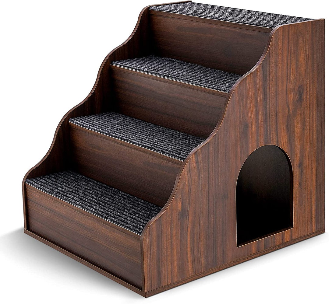 2 in 1 Wooden Dog Stairs Steps With Pet House Multifunctional Etsy