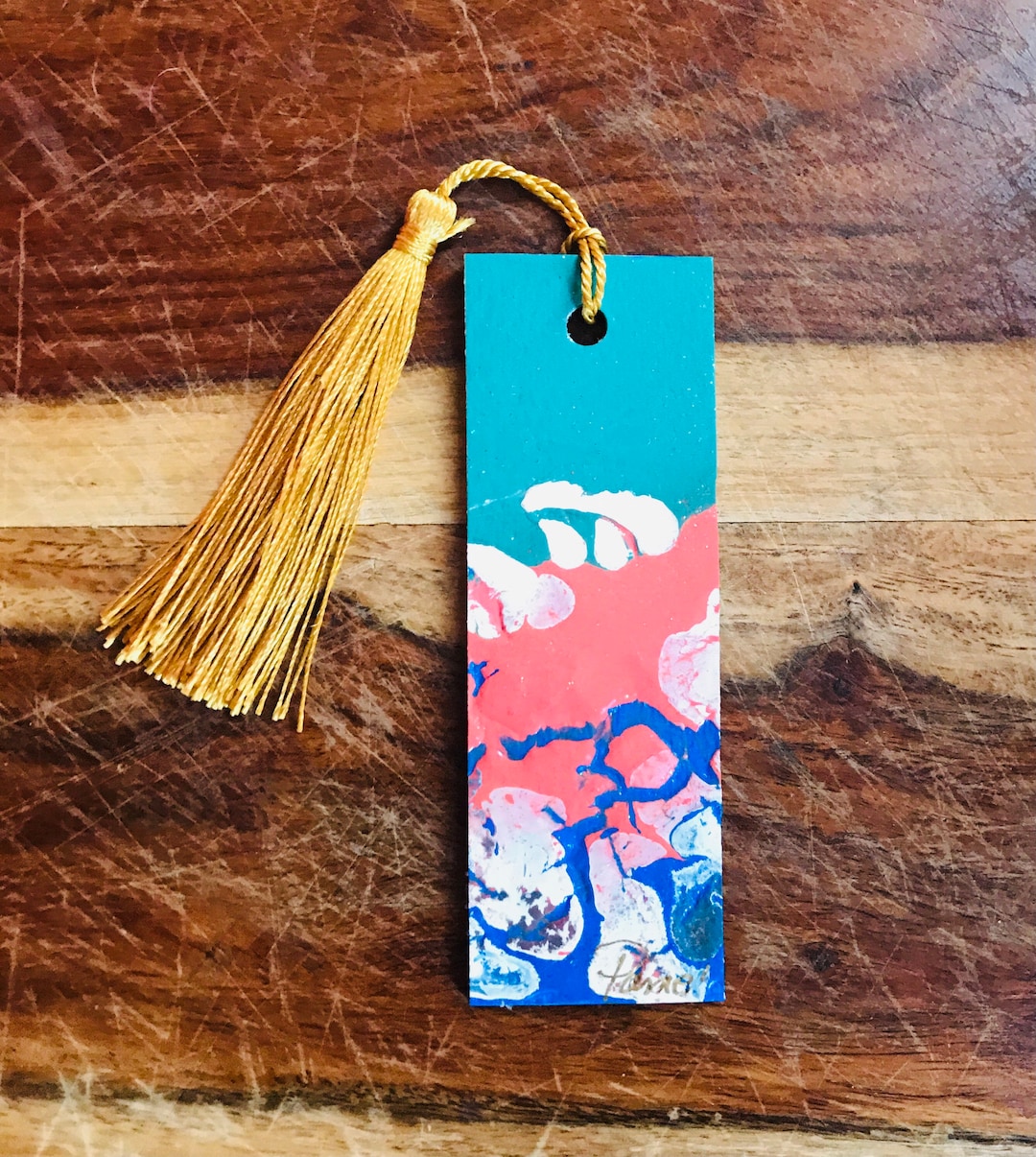 Bookmark Custom Bookmark Designer Bookmark Hand Painted Etsy