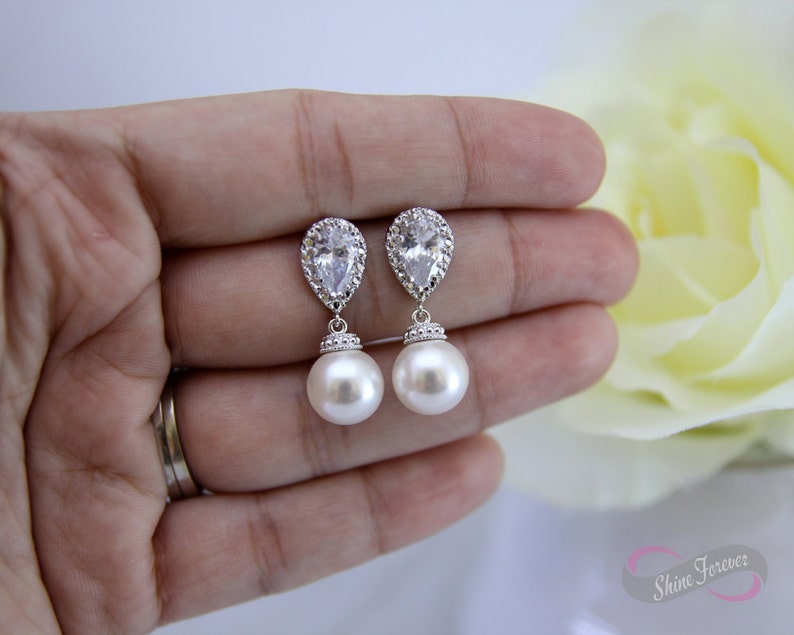 Set of 6 Pearl Jewelry Set Bridesmaid gift set of 6 Jewelry Set Bridal Pearl Bridesmaid Jewlery Set Bridal Jewelry Set Bridesmaid Jewlery
