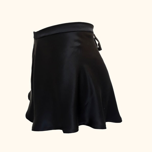 Black Silk Bias Cut Emmeline Tap Pants