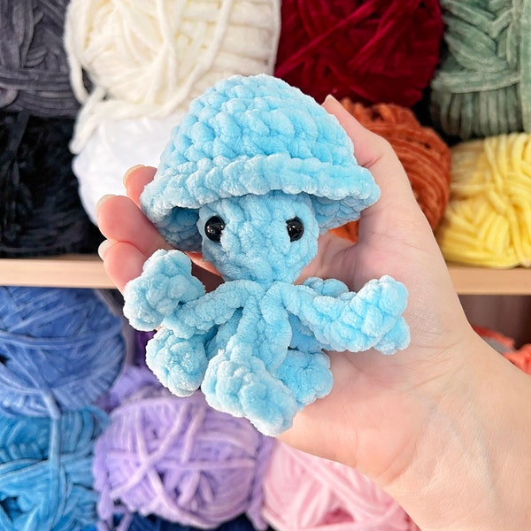 Cute Pop Squid | Crochet Amigurumi Fidget Toy