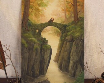 Ossian's Crossing - Hand embellished & signed art print