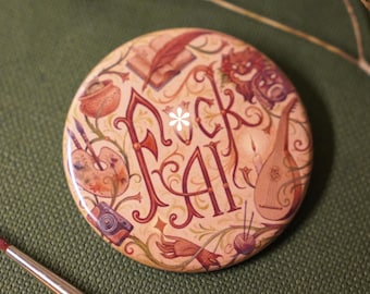 F*ck AI button badge
