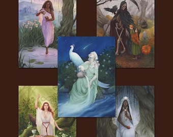 Tarot of the Witch's Garden - mini print set