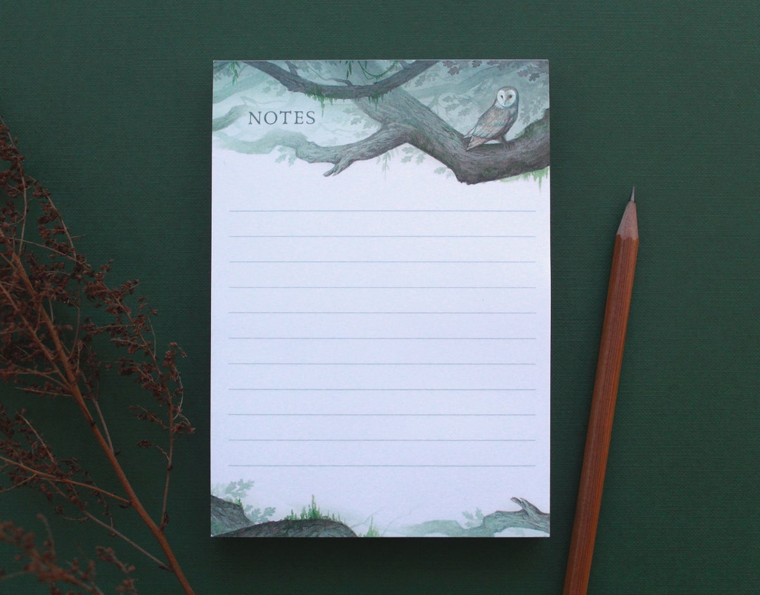Misty Forest Notepad - Etsy