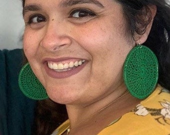 Boucles d’oreilles Crochet / Bijoux femmes / Cadeaux pour ses / Boucles d’oreilles Hoop / Bijoux faits à la main