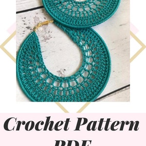 Crochet Earrings PATTERN ONLY / Crochet Pattern