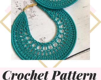 Crochet Earrings PATTERN ONLY / Crochet Pattern