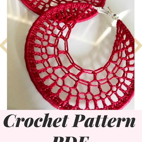 PATTERN ONLY** Crochet Earrings