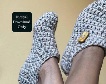 Double-Stranded Upper Socks Crochet Pattern – PDF, Cozy Handmade Sock Tutorial
