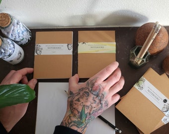 Small Notebooks Set of 3 - Affirmation - Manifestation - Journaling - white pages - simple design - Manifestation aid - Gift set