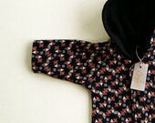 Coufield - Kids Hoodie (recycled fabric) - Blue Retro Geometrics - Tricot hood - Size: 0-6m