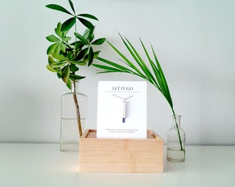 Nudging Necklace (Stainless steel): Your Daily Reminder for Mindfulness and Positivity - clay & stainless steel pendant