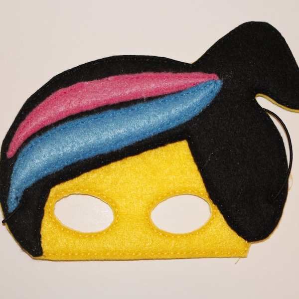 Lego girl felt costume mask
