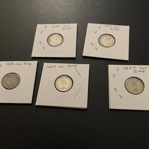 Canadian dime lot