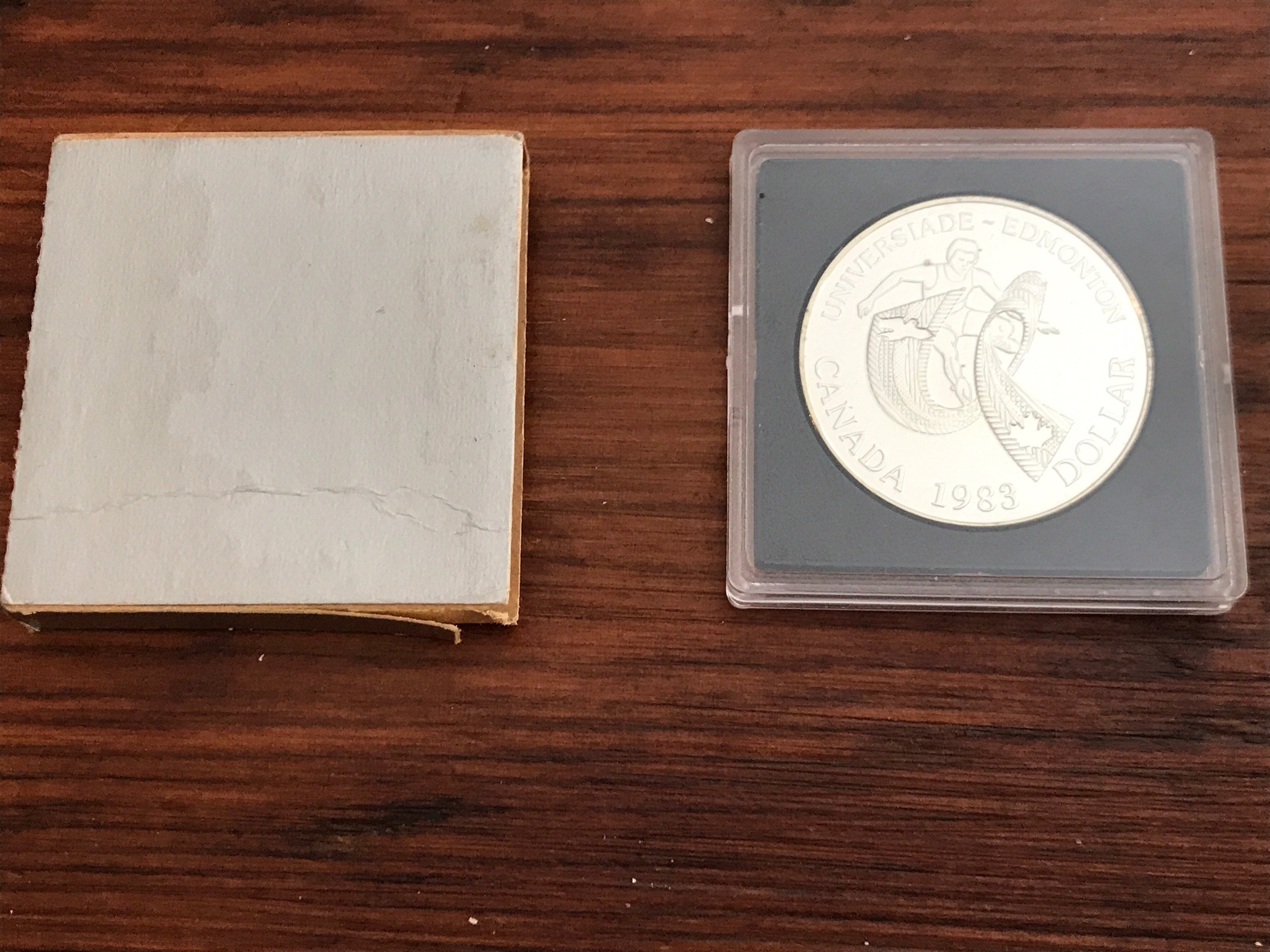 1983年 カナダ ドル 　記念 カナダ 1ドル(エドモンド夏季 ユニバーシアード大会) プルーフ銀貨