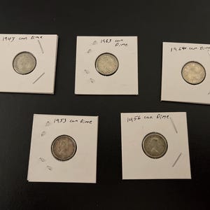 Canadian dime lot