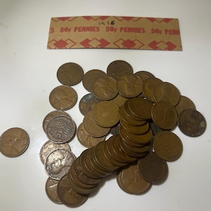 1926 wheat penny roll circulated