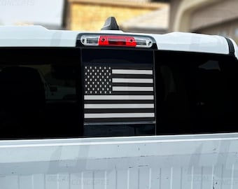 American Flag Standard Rear Window Printed Accent Decal For Dodge Ram (2019-2025)