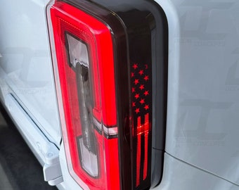 American Flag Rear Side Marker Accent Decal Kit For Ford Bronco (2021+)