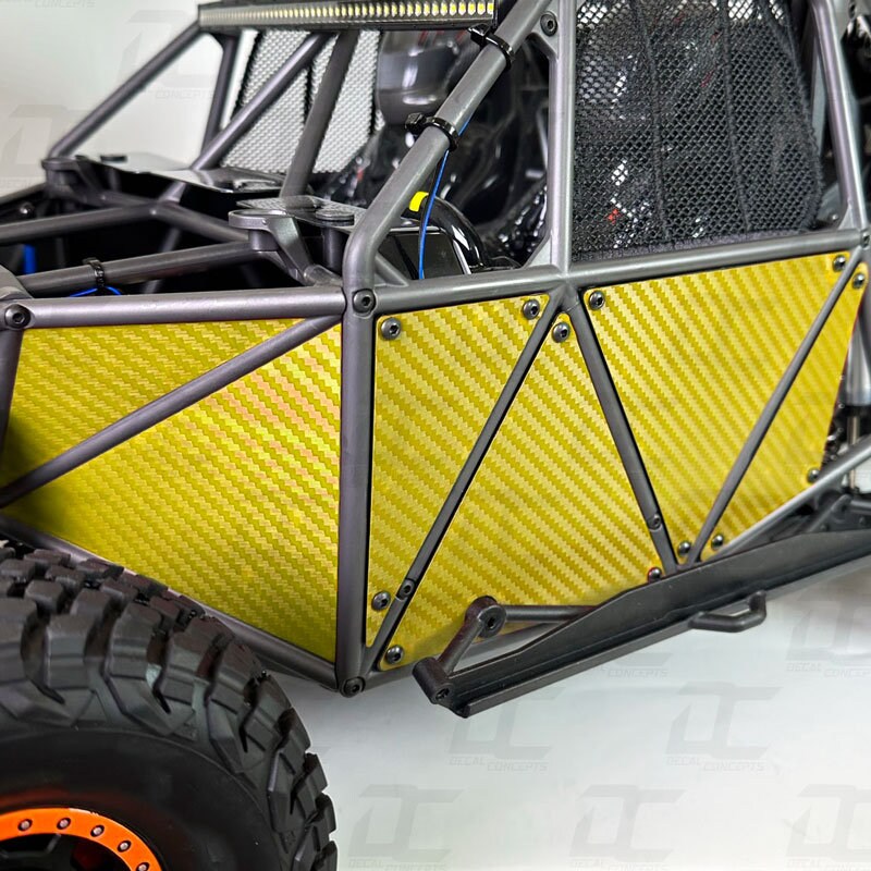 Carbon Fiber Inner Body Panel Decal Accent Kit for Traxxas Unlimited ...