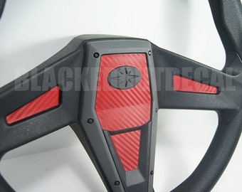 Kit di adesivi grafici per volante in fibra di carbonio - Per Polaris RZR 1000 e General