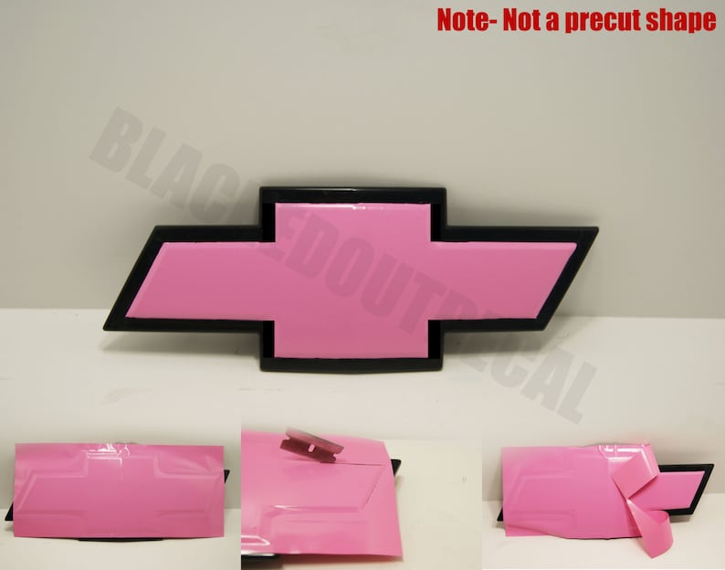 Pink Chevy Emblem Vinyl Wrap Kit 2 Sheets Etsy