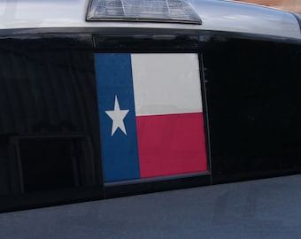 Texas State Flag Rear Window Printed Accent Decal For Tacoma (2016-2023)