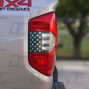 American Flag Tail Light Accent Decal Kit For Toyota Tundra (2014-2021)