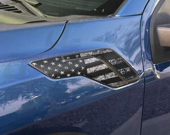 American Flag Fender Vent Accent Decal Kit For Ford Raptor 3rd Gen (2021+)