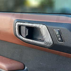 Topographic Door Handle Accent Decal Kit For Ford Bronco (2021+)