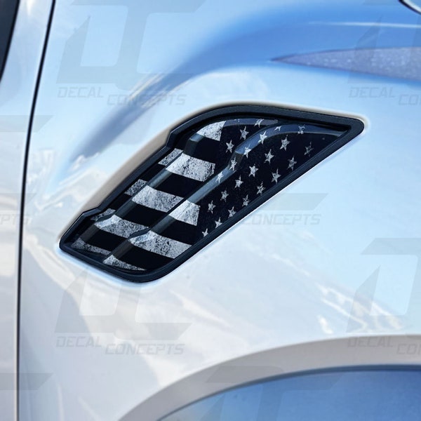 American Flag Fender Vent Accent Decal Kit For Ford Raptor (2017-2020)