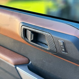 Carbon Fiber Door Handle Accent Decal Kit For Ford Bronco (2021+)