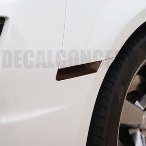 Front & Rear Smoked Side Marker Decal kit For Chevy Camaro (2010-2015)