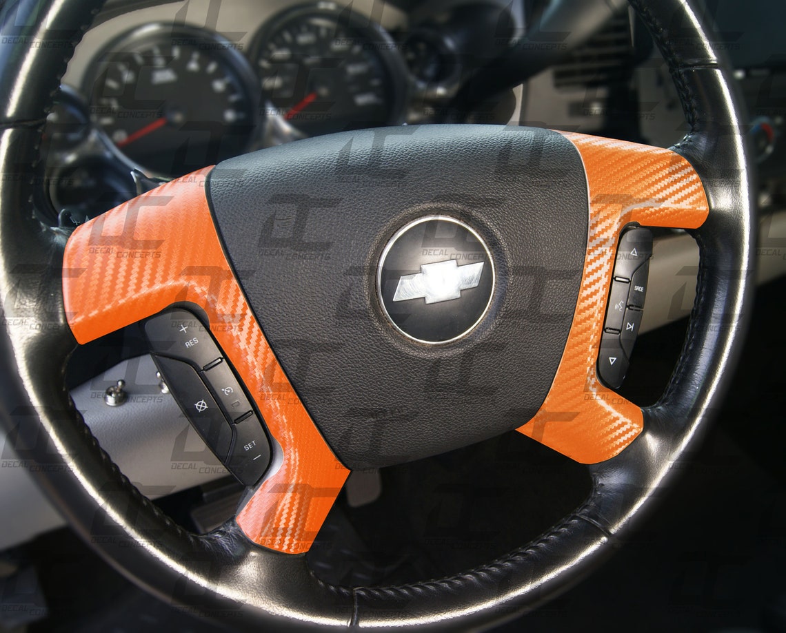 0713 Chevy/gmc Full Steering Wheel Spoke Overlay Decal Kit Etsy