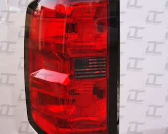 Reverse Light American Flag Accent Decal Kit For Chevy Silverado (2014-2018)