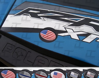 Emblem Decal Overlay Pack - American Flagge Style - Für Polaris Modelle