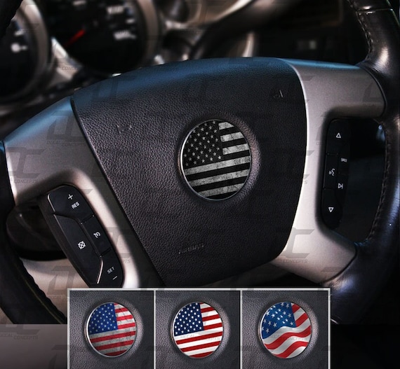Lenkrad Emblem Aufkleber Overlay Pack Amerikanische Flagge Stil Für  2007-2013 Chevy Modelle Silverado Tahoe Sierra Yukon -  Österreich
