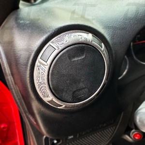 Topography Style Outer Interior AC Vent Accent Decal Kit For Jeep Wrangler (2011-2017)