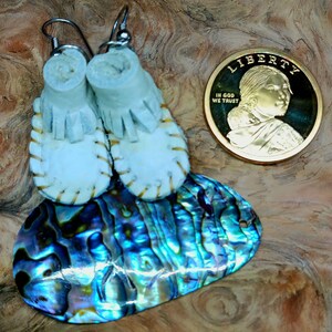 Miniature Moccasins elk hide.