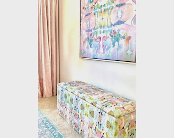 Kaleidoscope Abstract Wall Art, Dopamine Decor, Dorm Room Decor, Large Framed Canvas Print, Soft Aesthetics, Colorful Pastel Watercolor Art