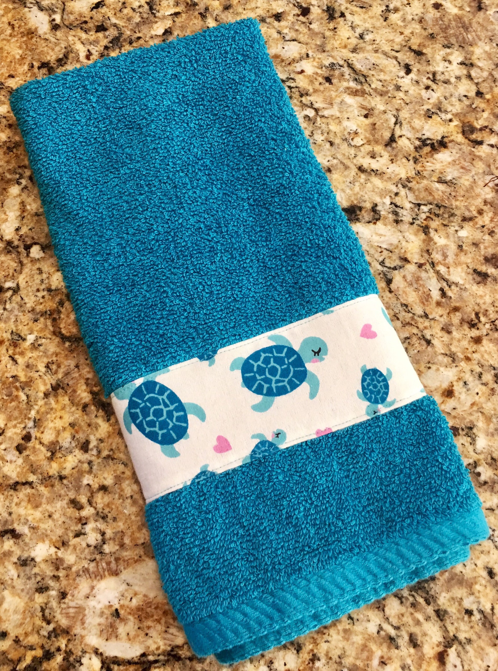 Turtle Hand Towel Turtle Nursery Decor Baby Burp Towel Etsy