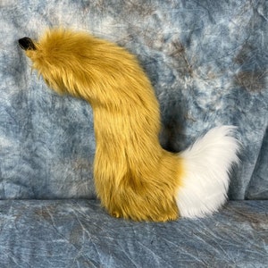 READY TO SHIP!!! Dark Camel Fox Tail