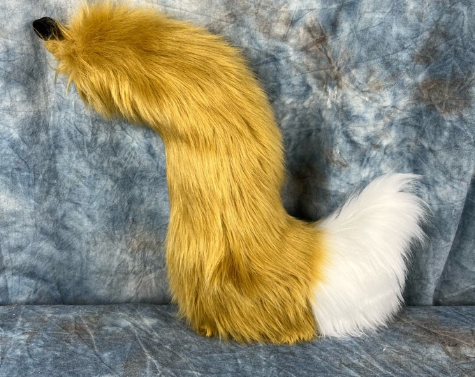 READY TO SHIP!!! Dark Camel Fox Tail