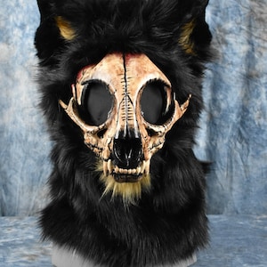 OPEN Custom: Skull Cat Fursuit Head