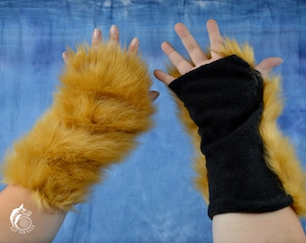 CUSTOM: Solid Color Fur Arm Warmers