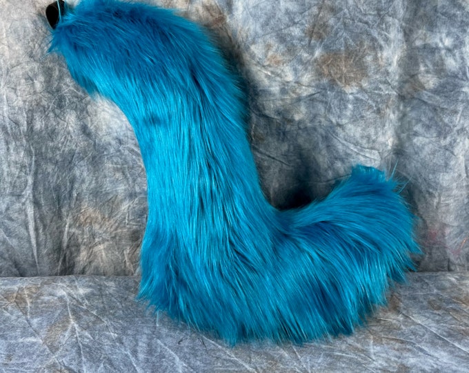 READY TO SHIP!!! Dark Teal Wolf Tail