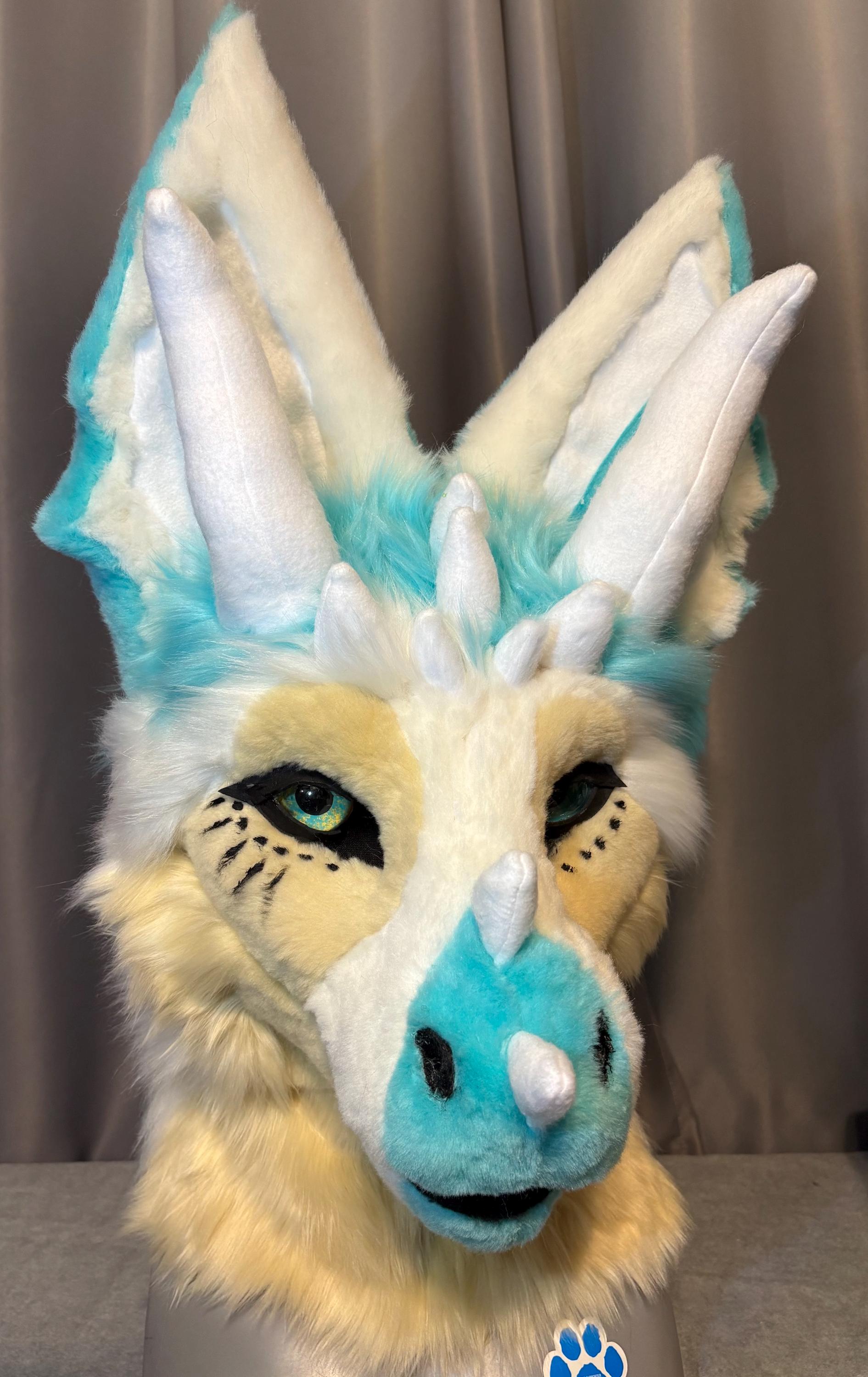 Premade Beach Vibes Dutch Angel Dragon Fursuit Head - Etsy