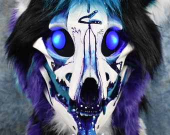 OPEN  Artistic Liberty Skull Creature Fursuit Head Commission